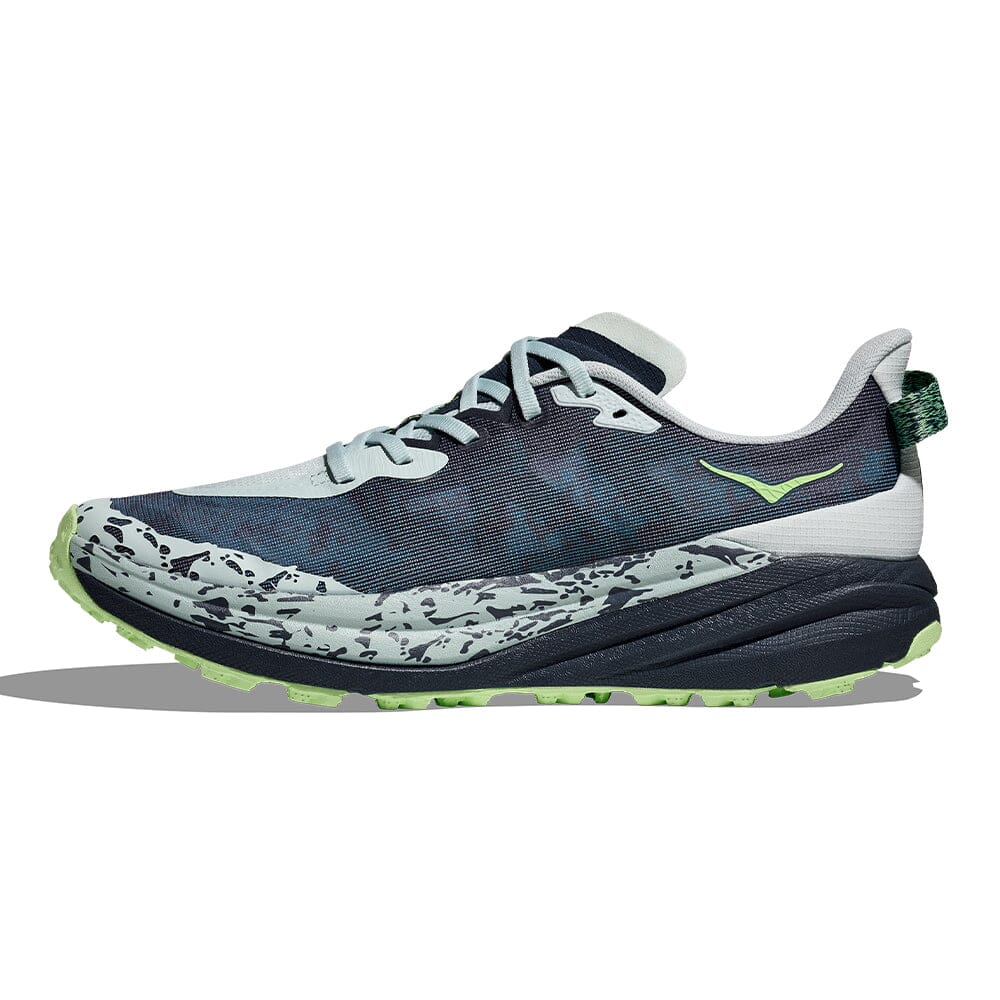 HOKA Speedgoat 6 – Navy, Light Grey & Lime