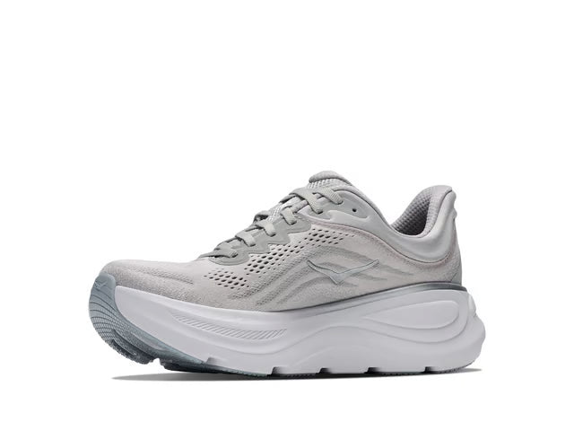 HOKA Bondi 9 Running Shoe – Grey, Black & White