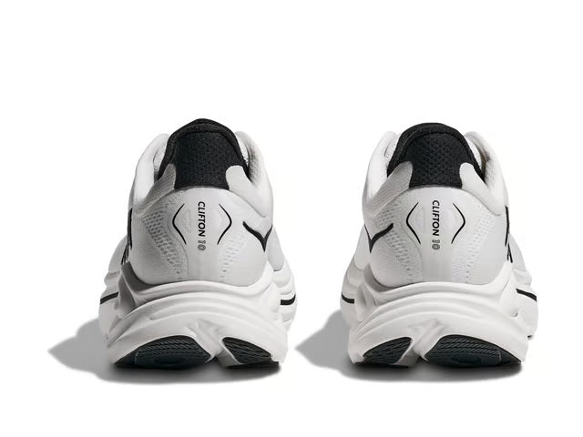 HOKA Clifton 10 – White & Black