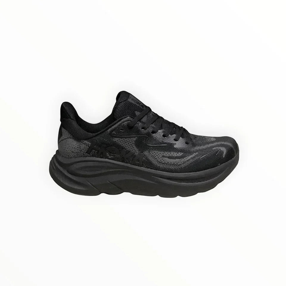 HOKA Clifton 10 – Black & Charcoal