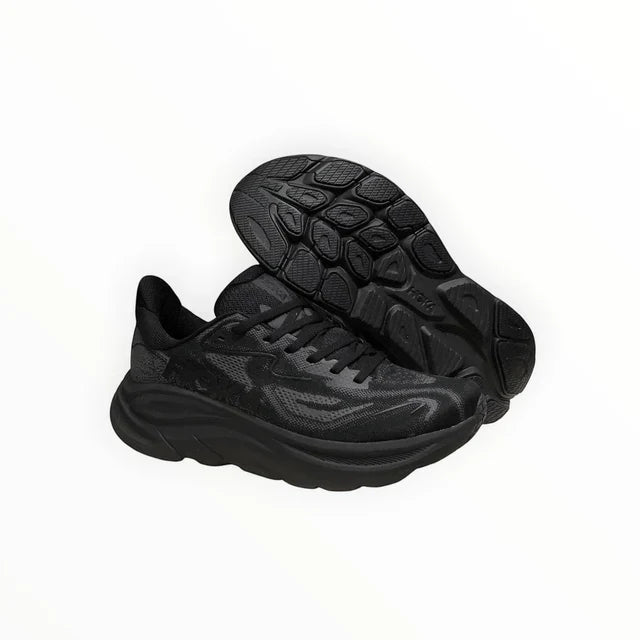 HOKA Clifton 10 – Black & Charcoal