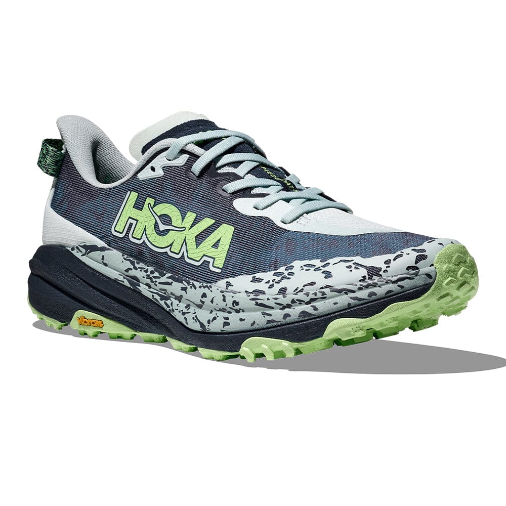 HOKA Speedgoat 6 – Navy, Light Grey & Lime