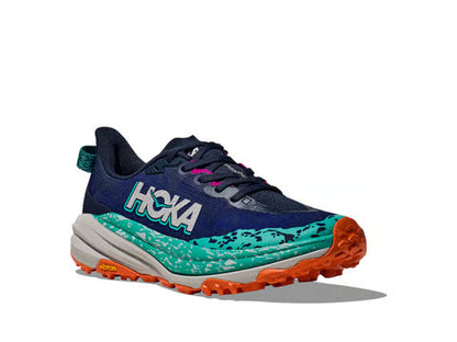 HOKA Speedgoat 6 – Navy, Teal & Orange