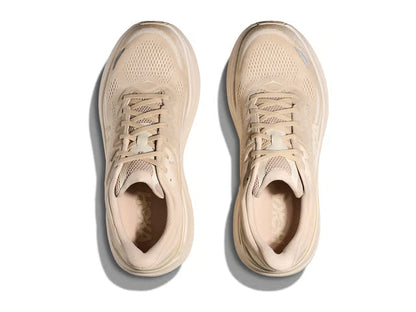 HOKA Bondi 9 Running Shoe – Beige & Cream