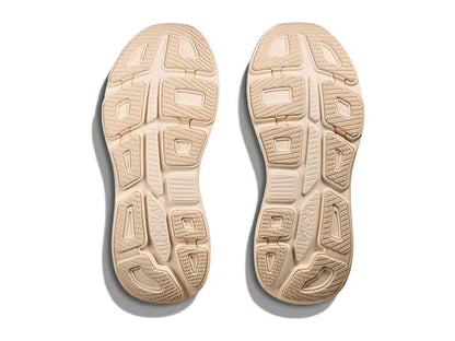 HOKA Bondi 9 Running Shoe – Beige & Cream