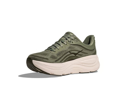 HOKA Bondi 9 Running Shoe – Olive & Cream