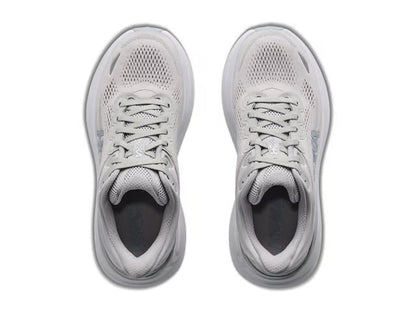 HOKA Bondi 9 Running Shoe – Grey, Black & White