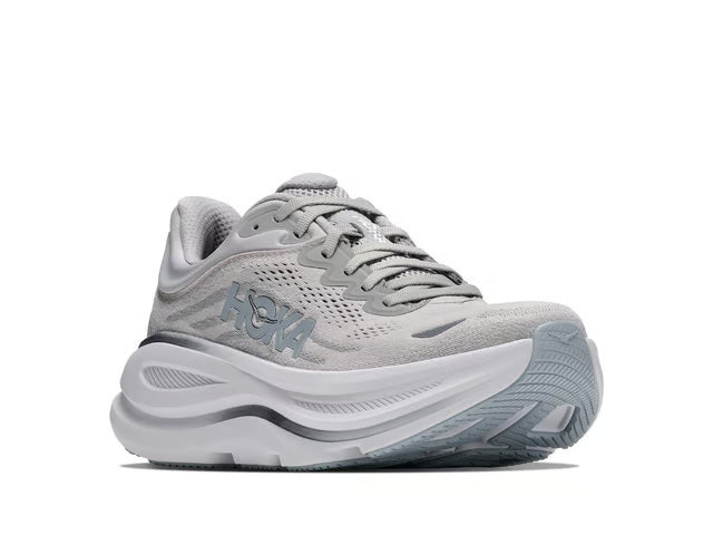 HOKA Bondi 9 Running Shoe – Grey, Black & White