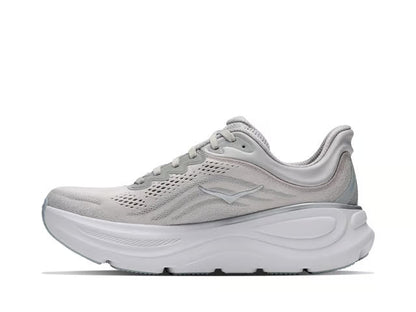 HOKA Bondi 9 Running Shoe – Grey, Black & White