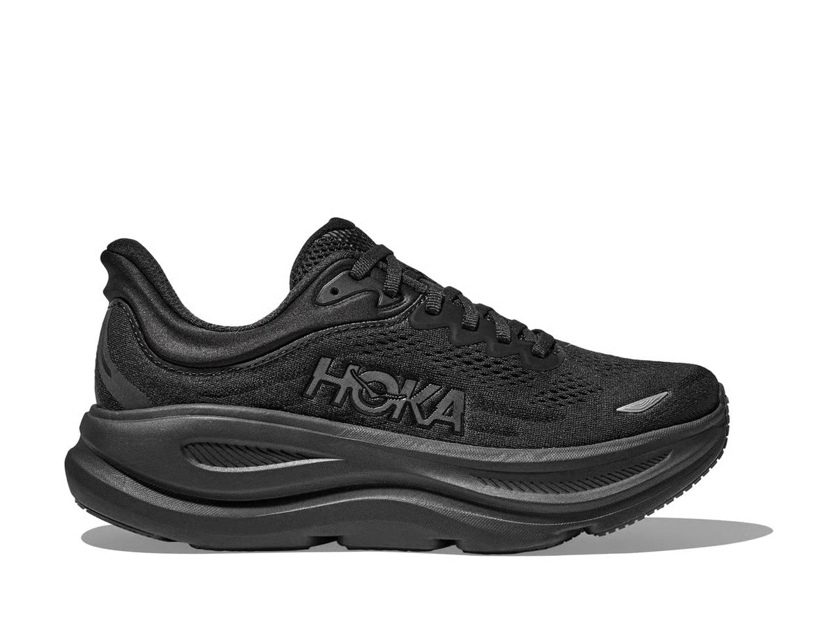 HOKA Bondi 9 Running Shoe – Black & Charcoal