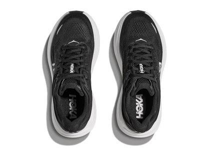 HOKA Bondi 9 Running Shoe – Black & White