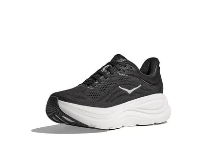 HOKA Bondi 9 Running Shoe – Black & White