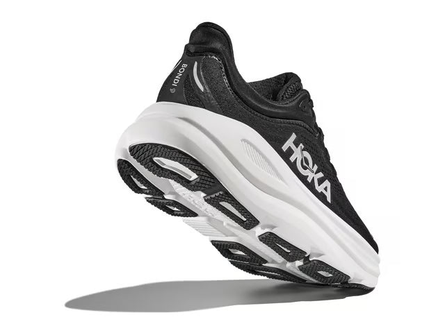 HOKA Bondi 9 Running Shoe – Black & White