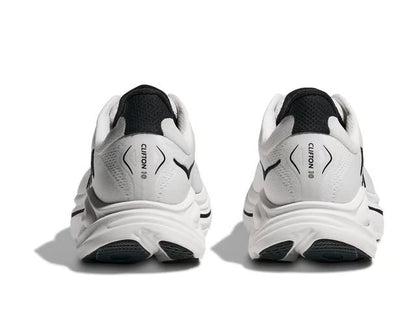 HOKA Clifton 10 – White & Black