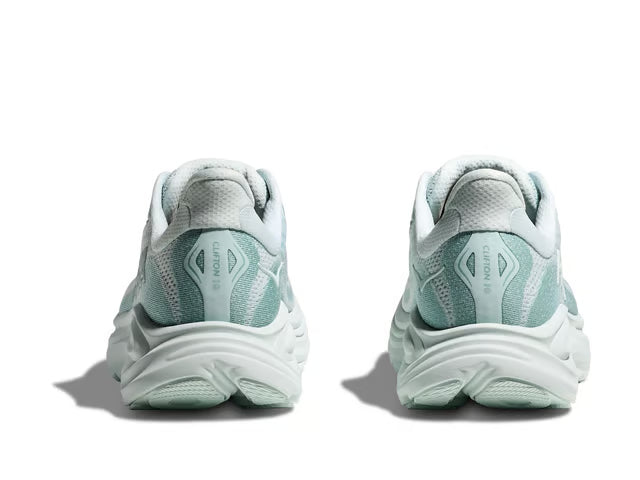 HOKA Clifton 10 – Pale Mint & Light Grey