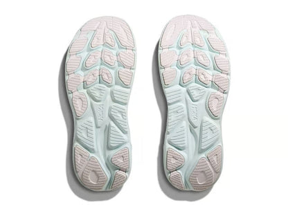 HOKA Clifton 10 – White & Aqua