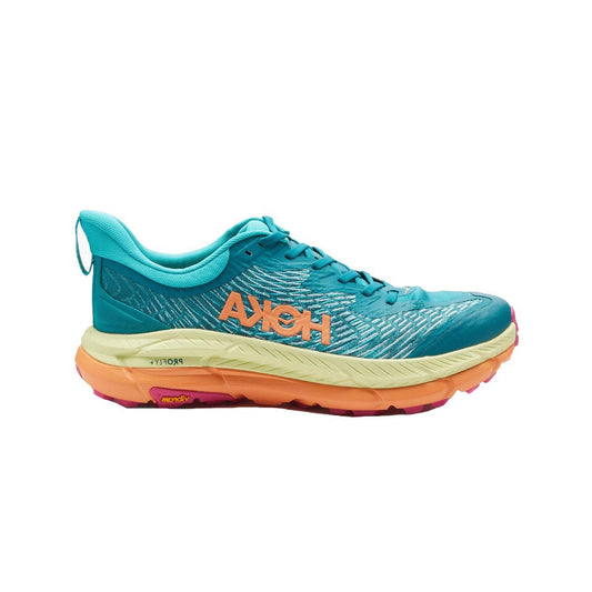HOKA Mafate Speed 4 – Teal, Peach & Pale Yellow
