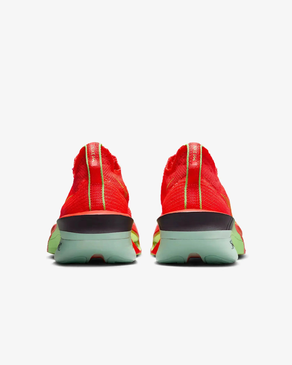 Nike Alphafly 3 Road Racing Shoes - Bright Crimson / Lime Blast