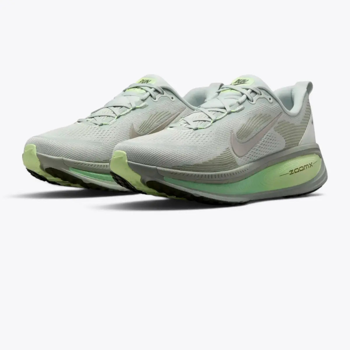 Nike Vomero 18 Road Running Shoes - Light Silver / College Grey / Barely Volt