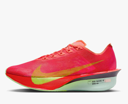 Nike Vaporfly 4 Road Racing Shoes - Bright Crimson / Lime Blast