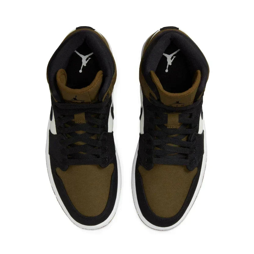 Air Jordan 1 Mid 'Olive Toe'